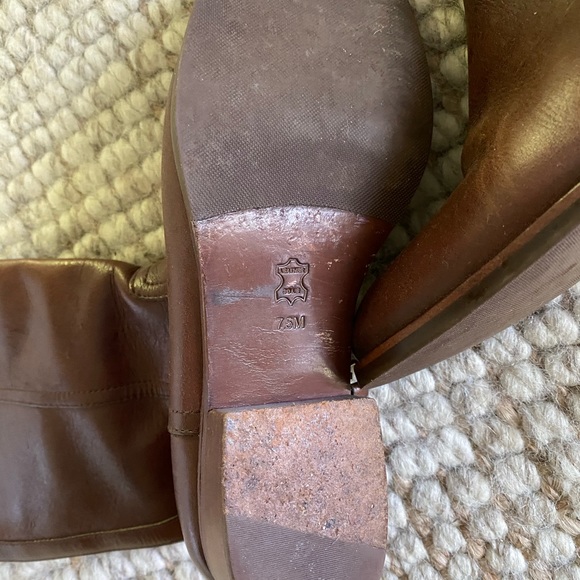 Tory Burch Kiernan Brown Riding Boots - Picture 3 of 5